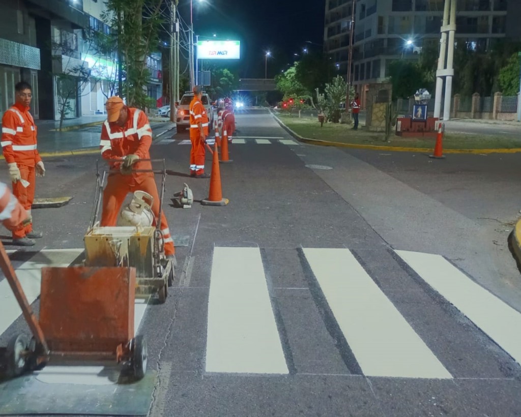 Señalización y demarcación de sendas peatonales y carriles